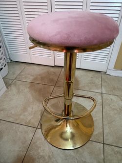 pink bar stool adjustable