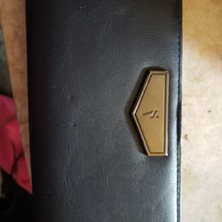 Vera Wang Black Soft Leather Simple Wallet