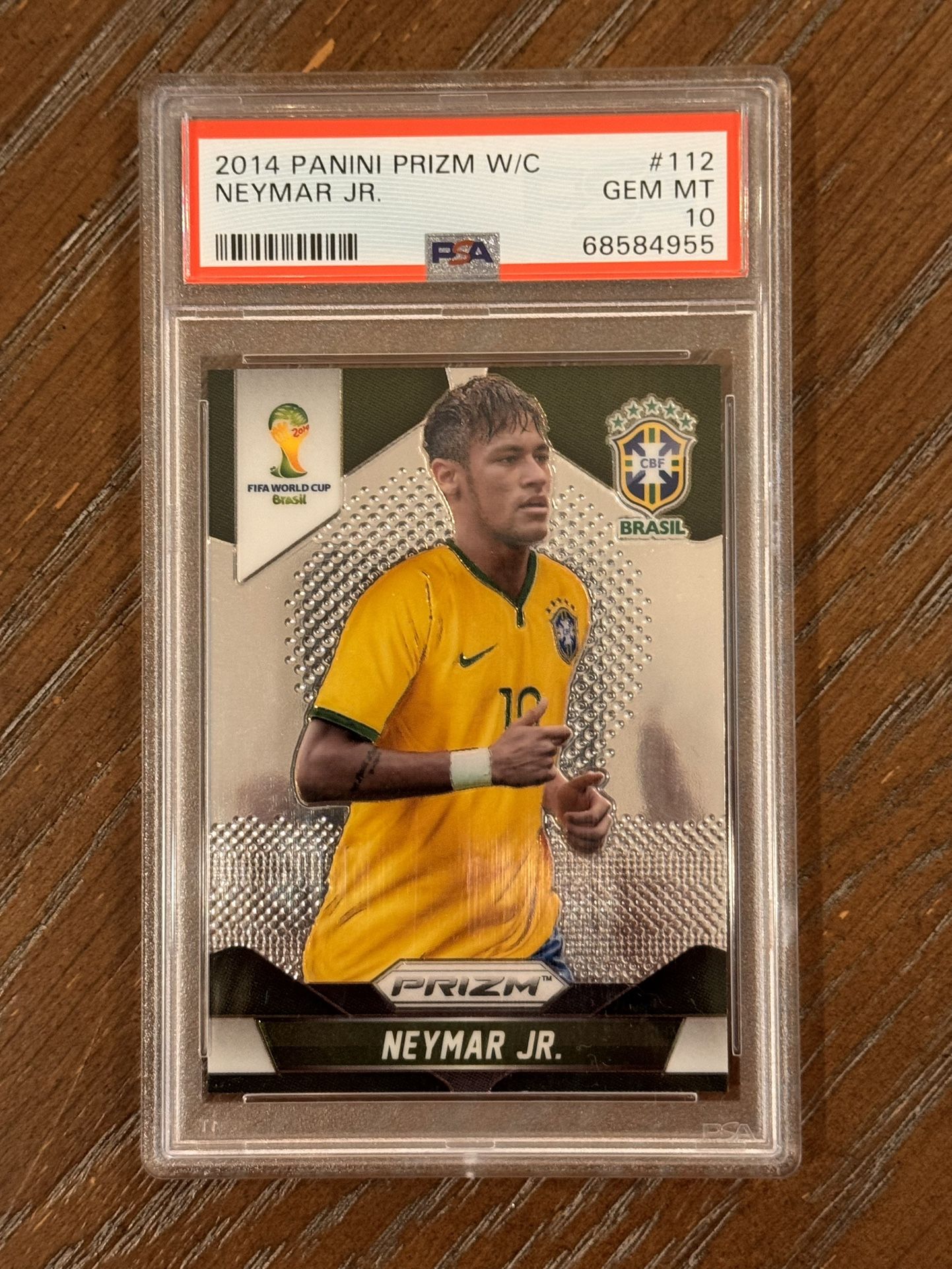 2014 Prizm World Cup Neymar #112 PSA 10 Brazil