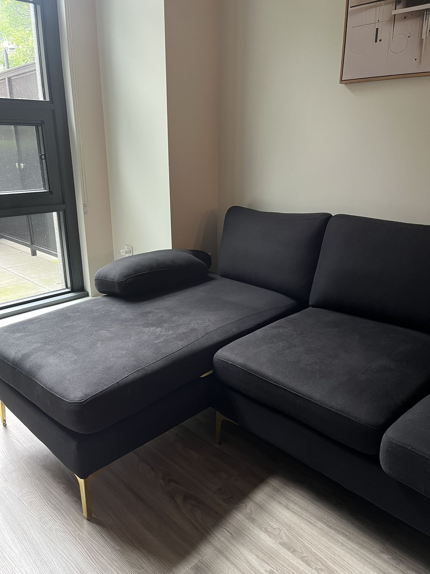 Black Sectional 