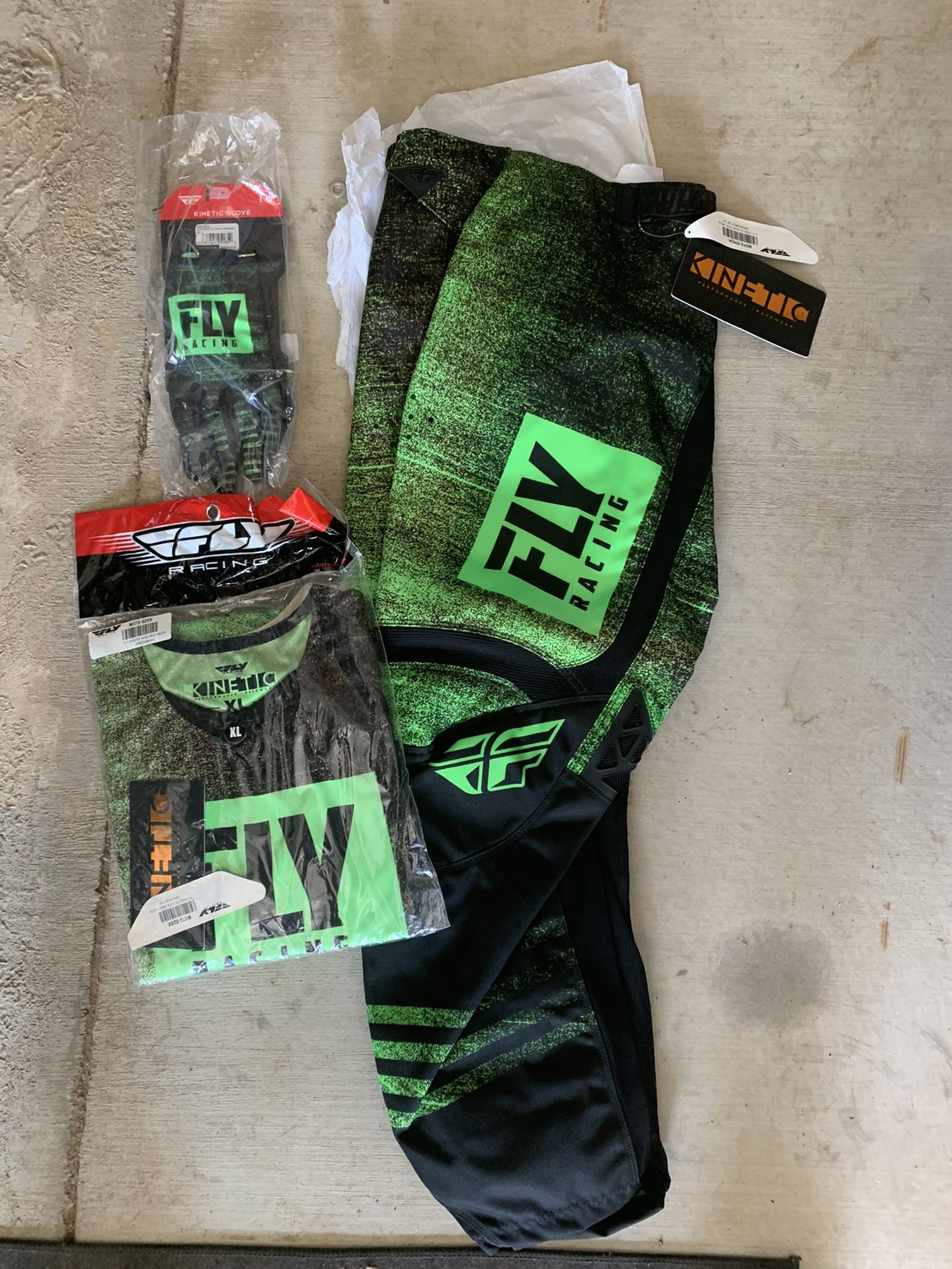 Motorcycle Riding Gear Fly Racing Kinetic Gear Set New