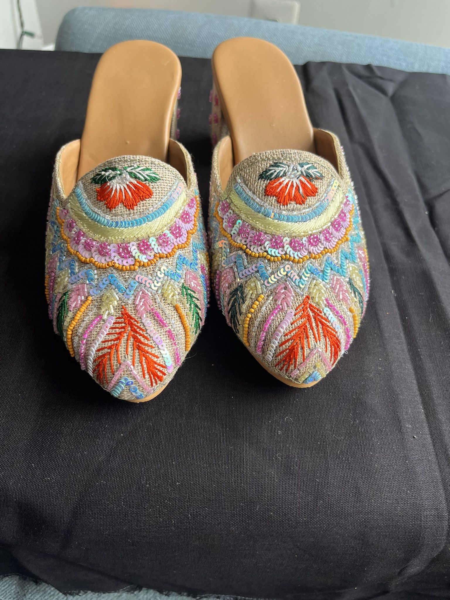 New Beaded Mule Size 6