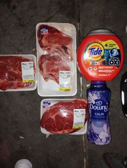 Expensive Steaks And Laundry Stuff 65$ For Everything 