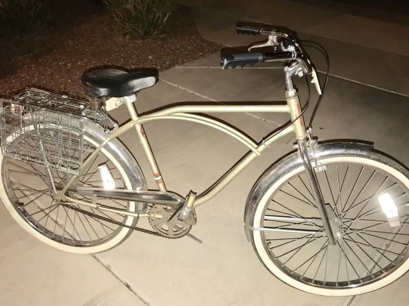 VINTAGE RBC SUN FOX MENS 3-SPEED BEACH CRUISER BIKE VINTAGE BICYCLE