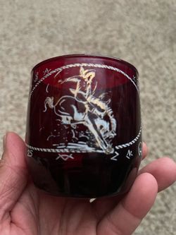 Vintage Little America Ruby Red Glasses Wyoming Western Americana