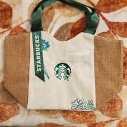 Starbucks Limited Edition Tote Or Lunch Bag With Non-Woven Fabric Satchel