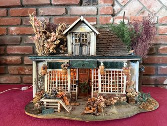 Miniature Lighted Pottery Shop Diorama