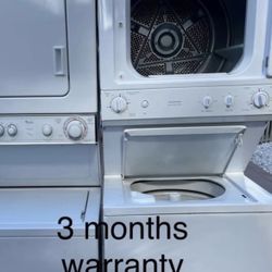  Stackable washer & dryer‼️ 3 month warranty. Got 27 inch and 24 inch  Delivery Dade and Broward area