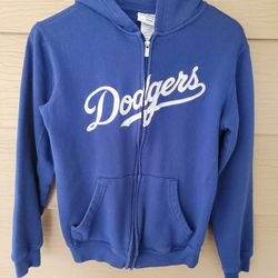 LOS ANGELES DODGERS HOODIE SWEATSHIRT YOUTH SIZE LARGE IN GOOD CONDITION 