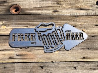 New- steel cut signs