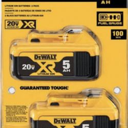 Dewalt dCB205-2 20V batteries 2 Pack