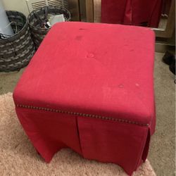 Pink Ottoman 