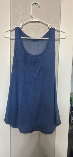 2 Sleeveless Tanks Blue V-Neck & Navy Scoop Neck