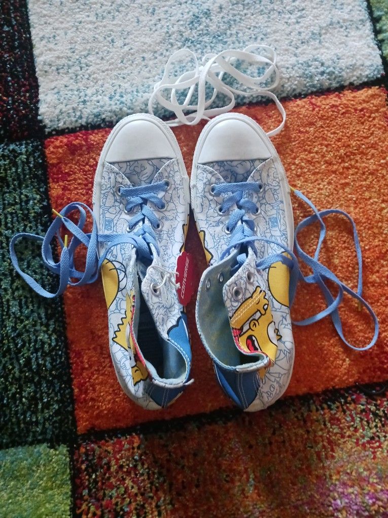 A Size 9 Unisex The Simpsons Converse