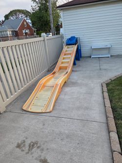 Kids slide with cart
