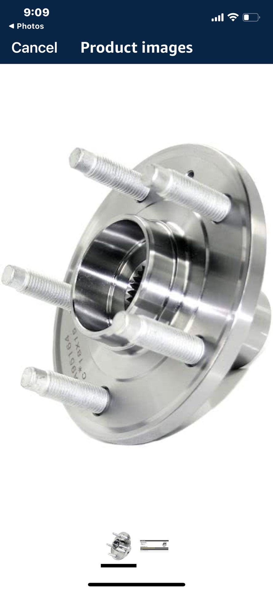 Front Wheel Hub - Compatible with 2012-2017 Chevy Sonic