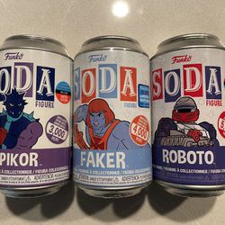 Roboto Faker & Spikor Funko Soda Set *MINT SEALED - POSSIBLE CHASE* 2020 NYCC WonderCon Exclusive 2021 Masters Of The Universe MotU He-Man Skeletor