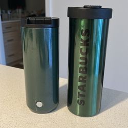 2 x Starbucks Hot Iced Cups Tumblers