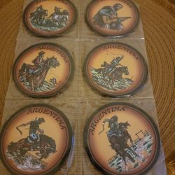 Set of 6 Argentina Coasters