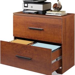 DEVAISE 2 Drawer Wood Lateral File Cabinet with Anti-tilt Mechanism, Storage Filing Cabinet for Home