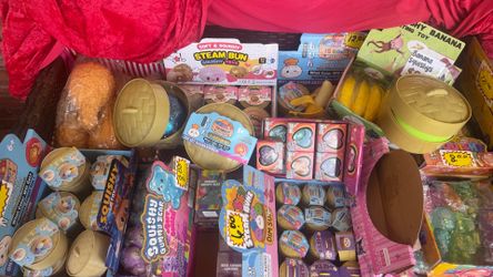 Large variety dumplings, squishes of all kinds