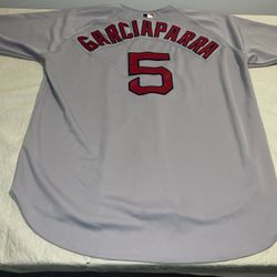 Authentic Nomar Garciaparra Russell Boston Red Sox Jersey Mens 56 Sewn Gray USA