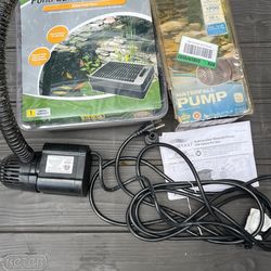 Pump For Waterfall (Total Pond)And Tetra Pond Filter