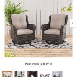 hi everyone we have this set of two chairs beautiful new in box dont come we cover they have sponges they are new regular price this $498  here only 