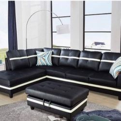 Sectional And Ottoman 