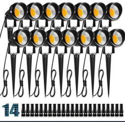 14 Pack ZUCKEO 10W Low Voltage LED Landscape Spot Lights