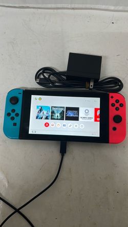 Nintendo Switch Console Neon Blue Red Joy-Con#49361