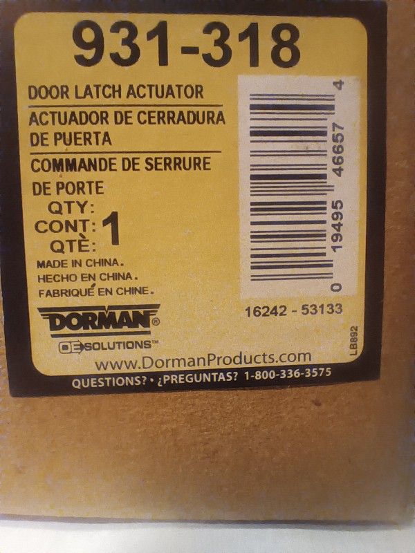 Door Lock Actuator Motor, GM
