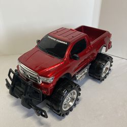 Off Road Friction Powered Toyota Tundra Toy Truck - Toy car with big wheels (Red
