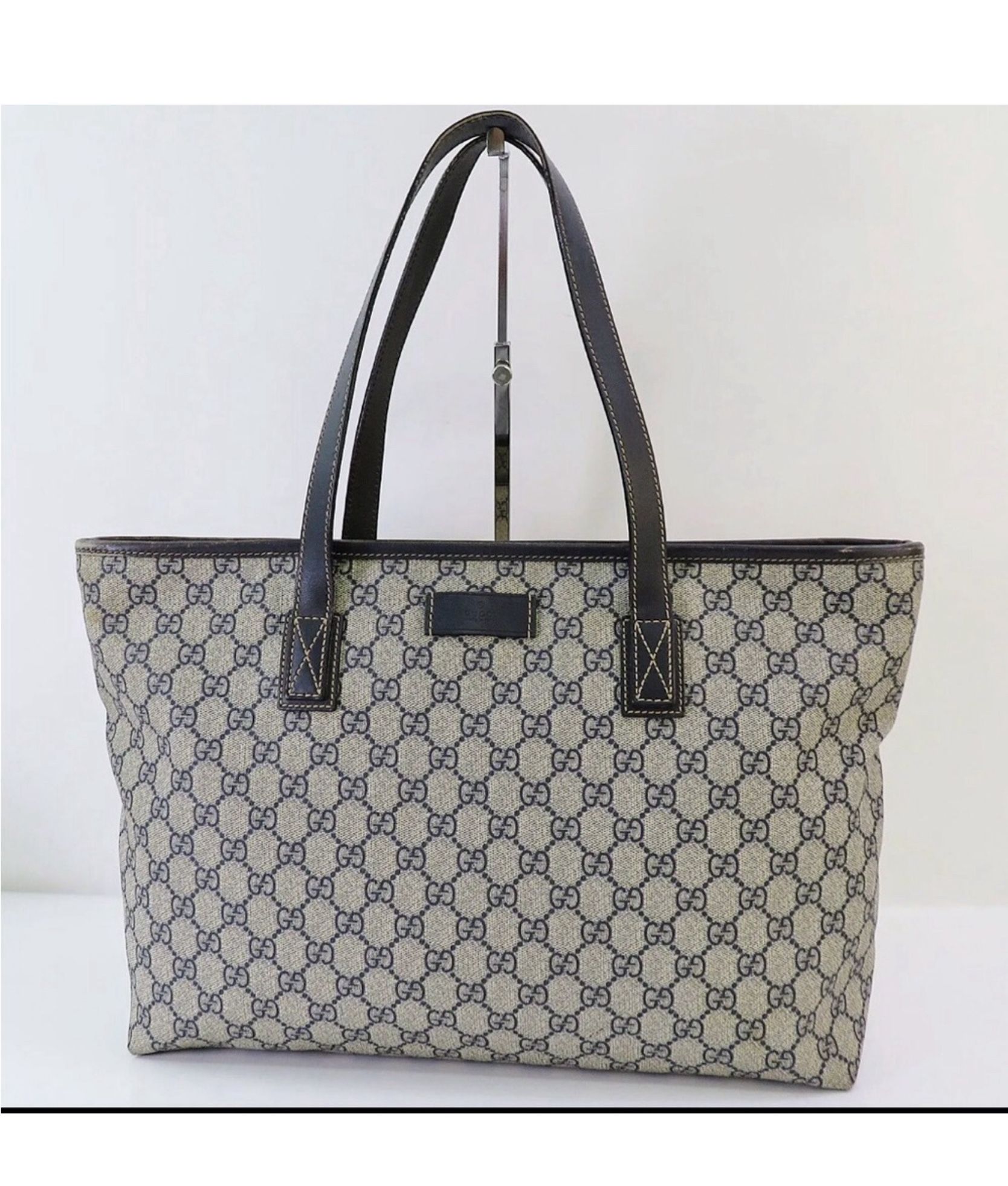 Iconic GG Supreme Large Tote - Navy