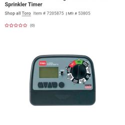 Toro Lawn Master II Programmable 4 Zone Sprinkler Timer