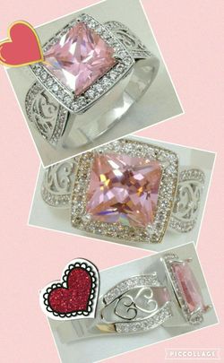 Beautiful pink CZ ring