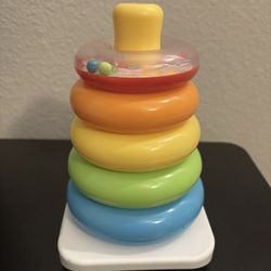 Fisher-Price Mattel Rock-a-Stack Colored Ring Toy Baby Game Activity