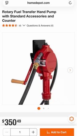 Fill rite hand pump