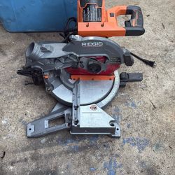 10” Ridgid Dual Bevel Miter Saw R4113 Read Description 