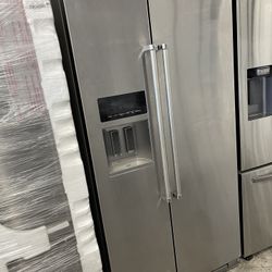 Kitchen Aid Side By Side In Stainless Steel Coubter Depth