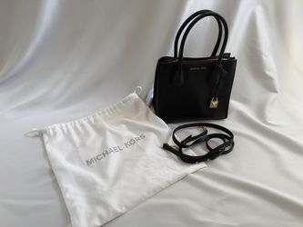 Michael Kors Black Pebbled Handbag