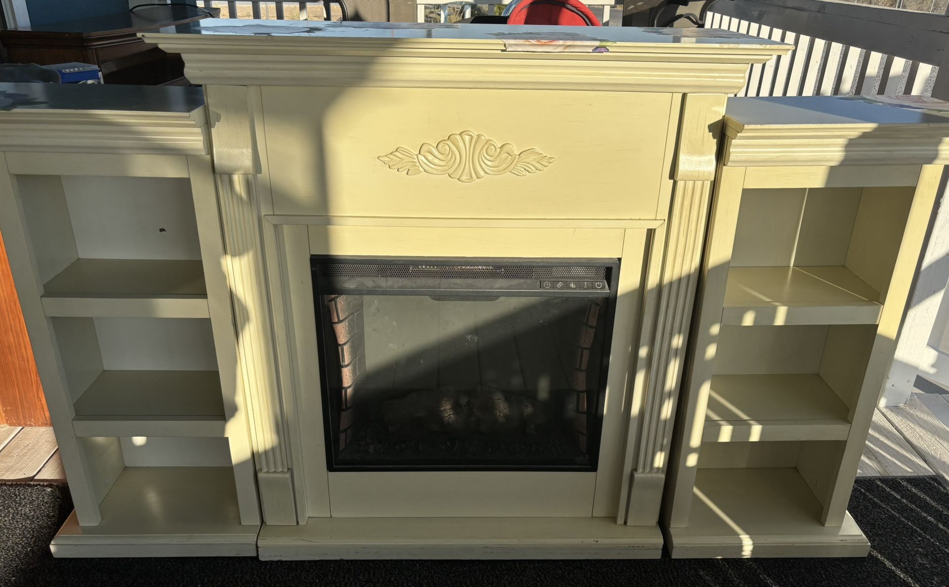 Electric Fireplace Three Piece