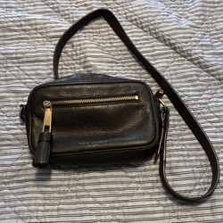 Marc Jacobs Black Leather Crossbody Bag