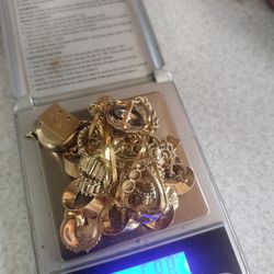 Some Scrap Gold Some Wearable Items With Diamonds 14K Gold And 10k Gold