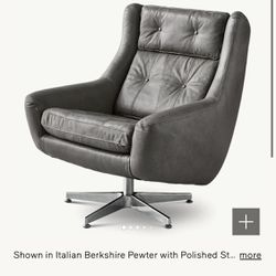 Restoration Hardware Leather Motor City Chairs
