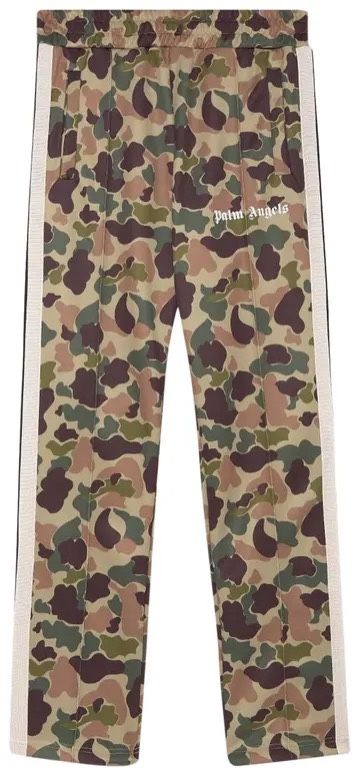 Palm Angels Camo Track Pants 'Military/White'