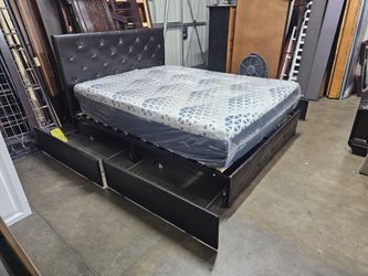 Queen bed and mattress