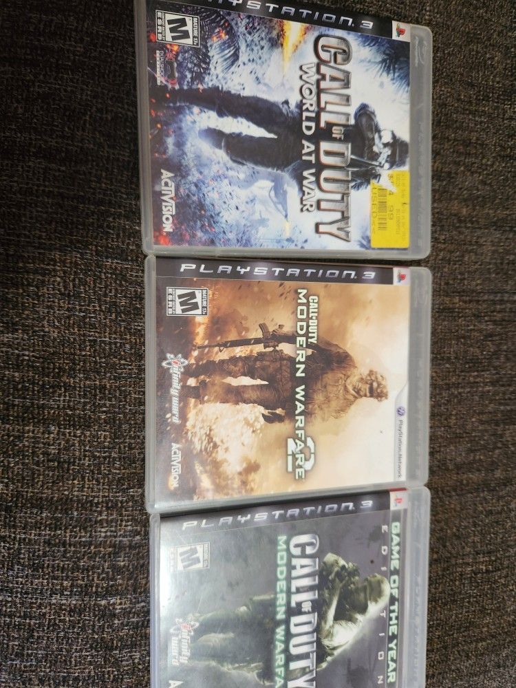 Call Of Duty PS3 Games