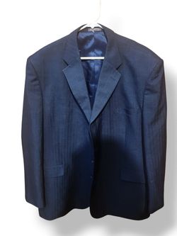 Vanetti Jacket Blue Heather Polyester Blazer Sport Coat 
