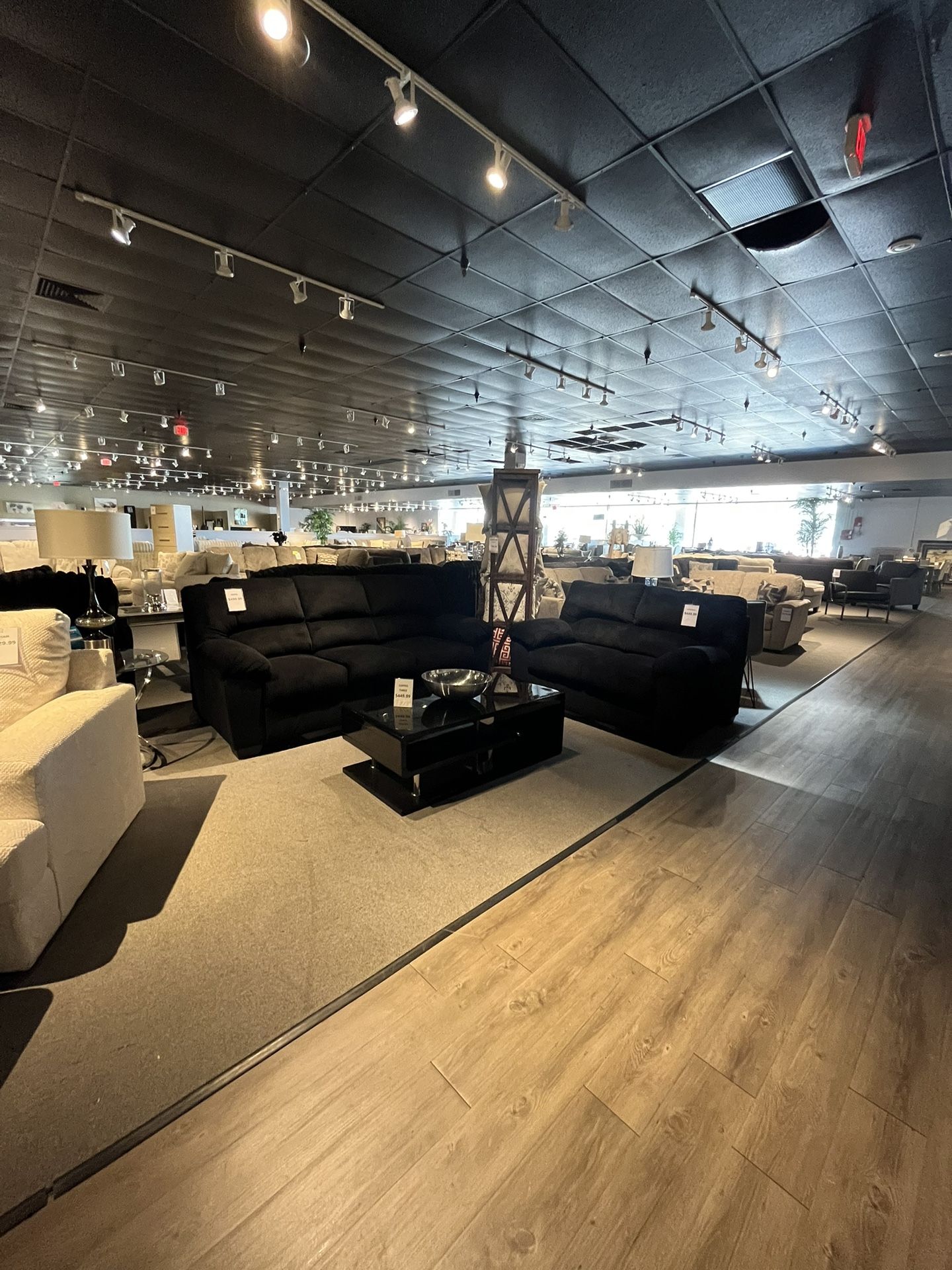 Black Sofa And Loveseat
